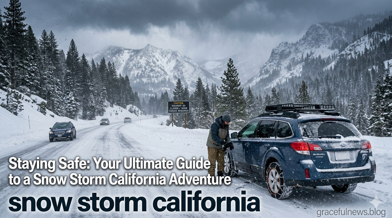 snow storm california